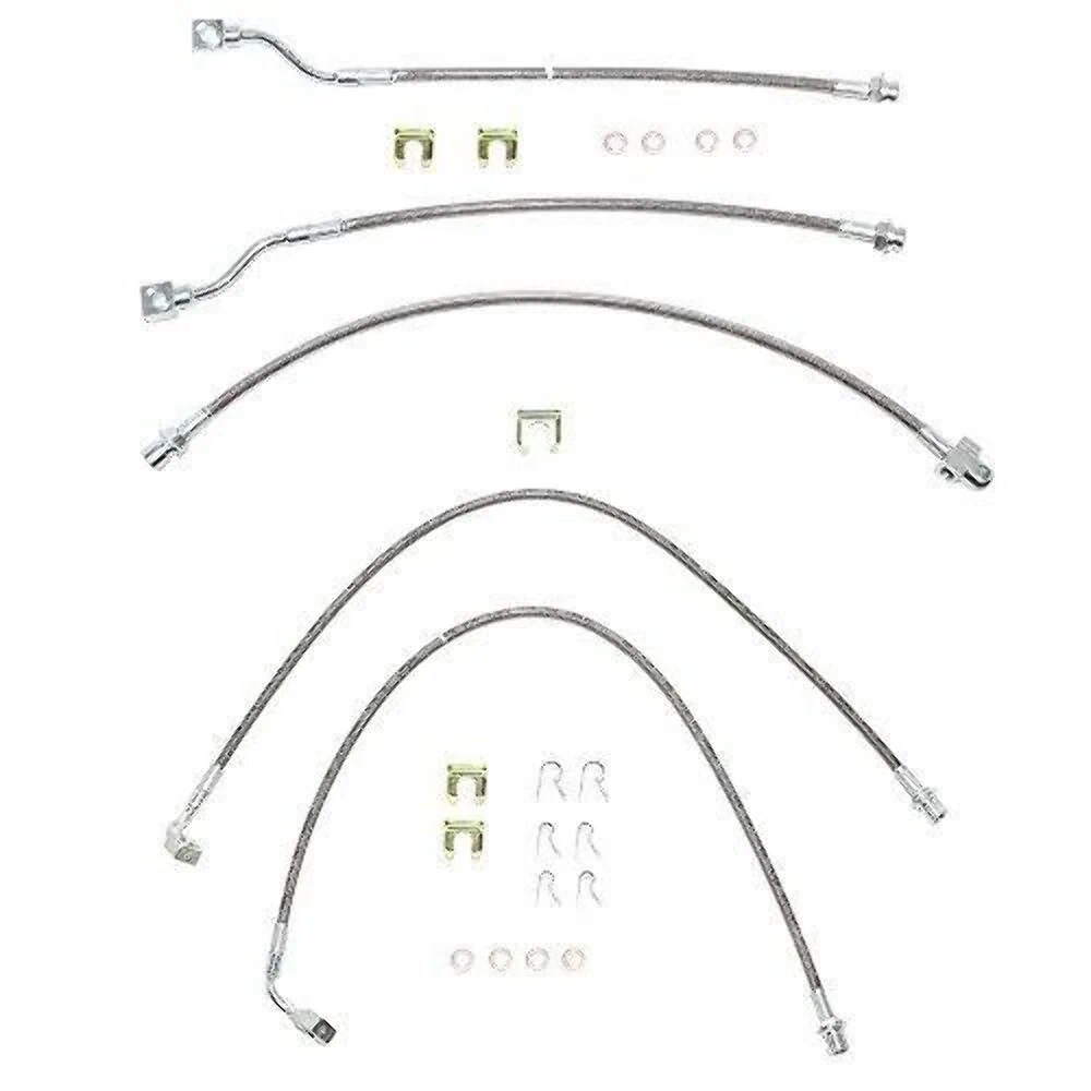 1999-2007 Chevrolet Silverado Complete Brake Hose Kit Stainless HSK0001SS